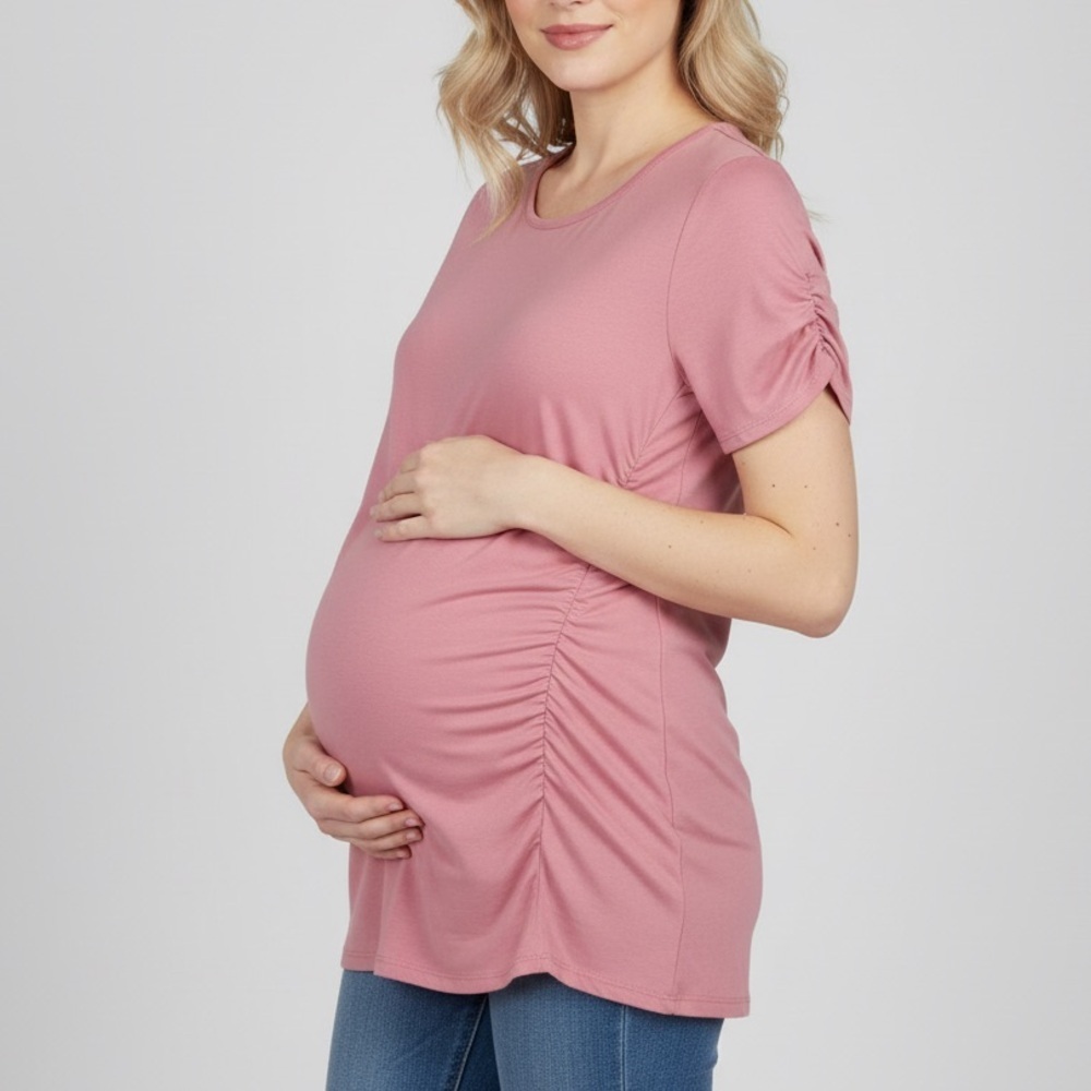 Caslon rushed T-shirt top SMALL pink Short Sleeve casual top